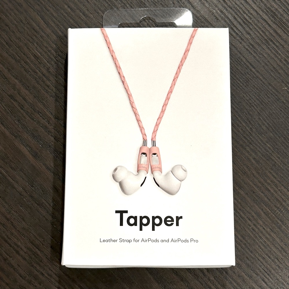 Tapper • Pink Leather Magnetic for AirPods and AirPods Pro